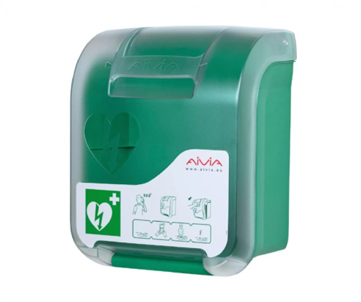 Szafka wewnętrzna na defibrylator AIVIA IN z alarmem dźwiękowym